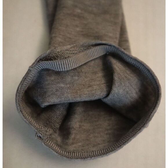 Athleta S/383762 Women Sz M Gray Heather Encore Cinch Sides L/S Scoop Neck Shirt - Picture 6 of 10